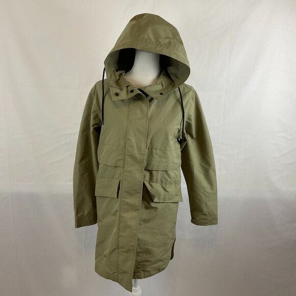 Everlane Renew Jacket XXS Light Olive Green Snap Zipper Deep Pockets Long Sleeve - Picture 1 of 10